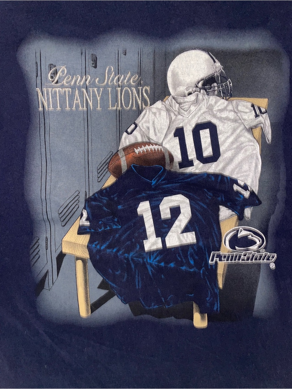 VTG 90s Penn State Nittany Lions Navy Graphic Tee, Lee Sport, USA Made